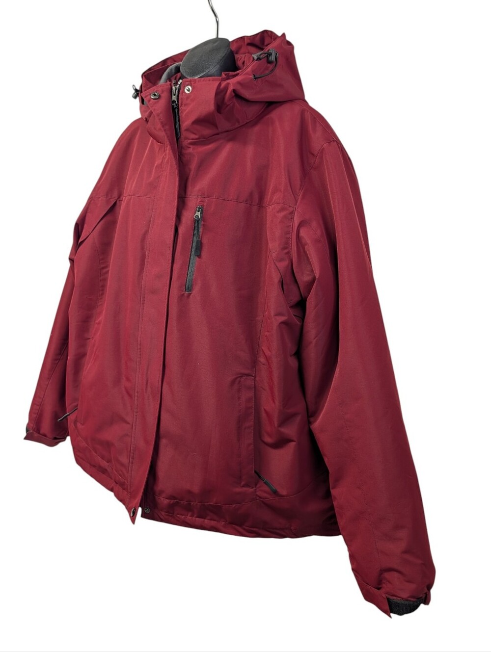 PTSOC Women's Size XXL Burgundy 3-in-1 Jacket Removable Puffy Jacket Liner - Picture 4 of 14